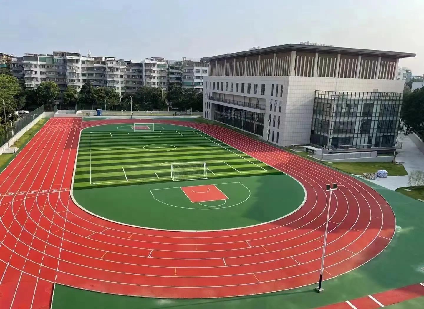 林芝地区橡胶跑道塑胶篮球场 - 厂家